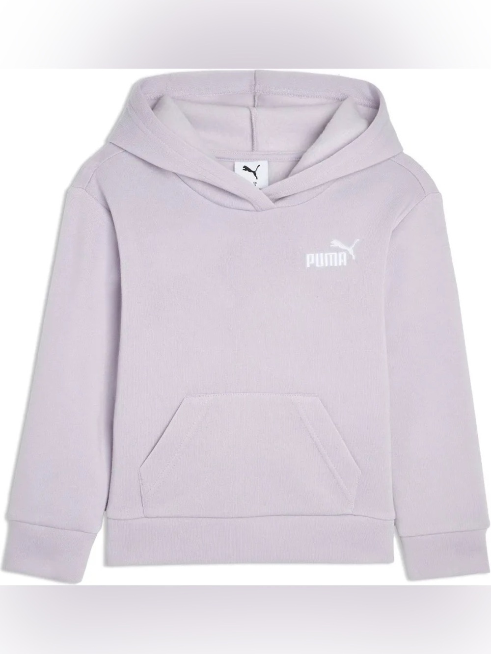 Puma Kids Lavender Pullover Hoodie with White Logo